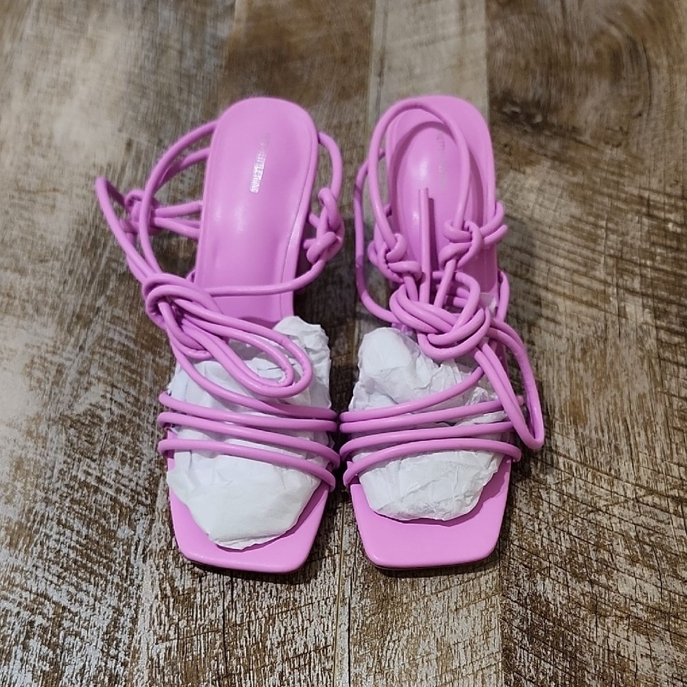 Women's Pink Strappy Sandals